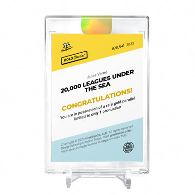 20,000 LEAGUES UNDER THE SEA Holo GOLD Card 2023 GleeBeeCo #2JL5-G 1/1