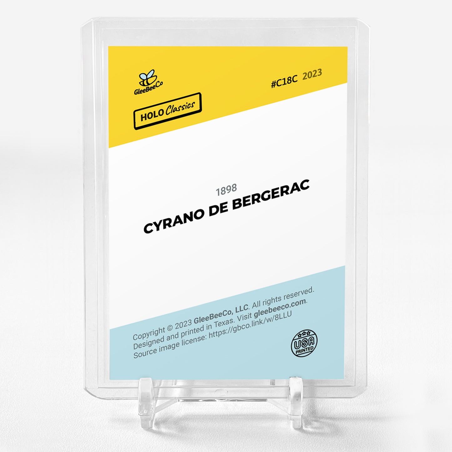 CYRANO DE BERGERAC 1898 Art Card Holo Classics 2023 GleeBeeCo #C18C