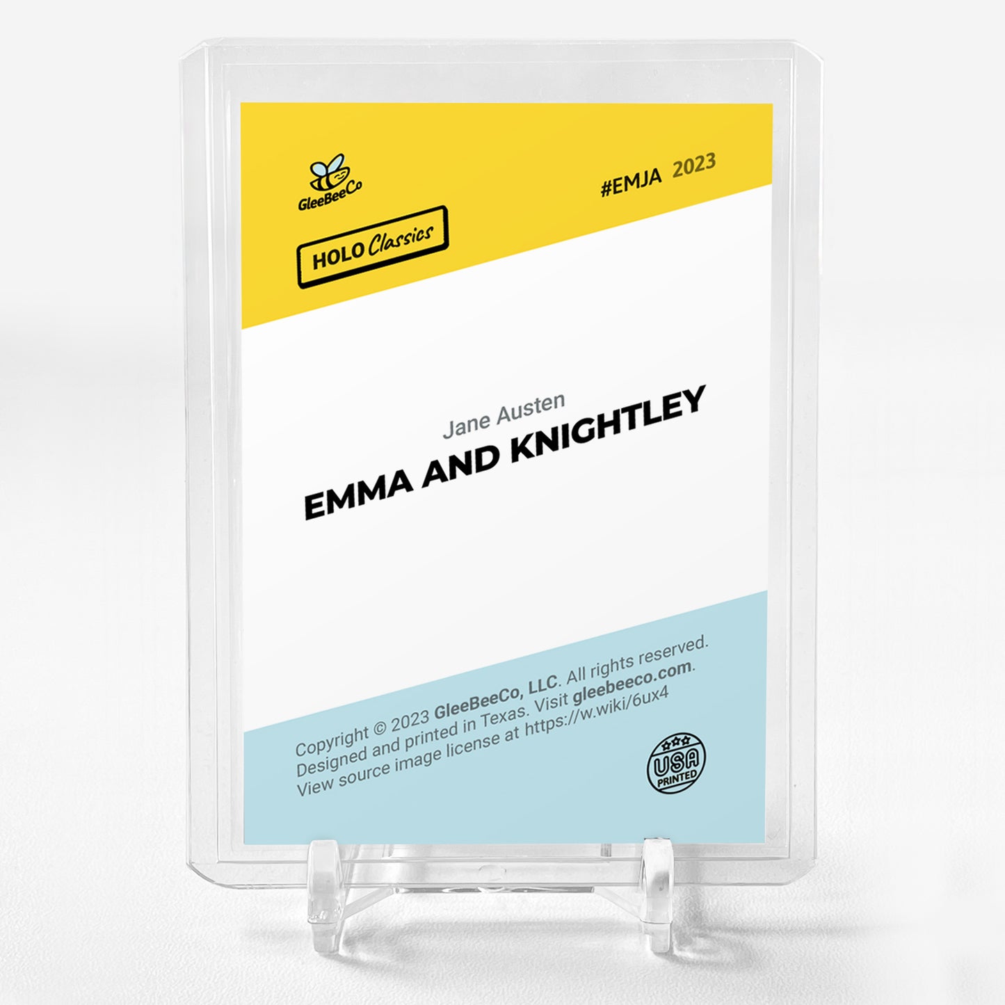 EMMA AND KNIGHTLEY Holographic Card 2023 GleeBeeCo Holo Classics #EMJA AWESOME