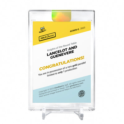 LANCELOT AND GUENEVERE Holo GOLD Card 2023 GleeBeeCo #LNKN-G 1/1