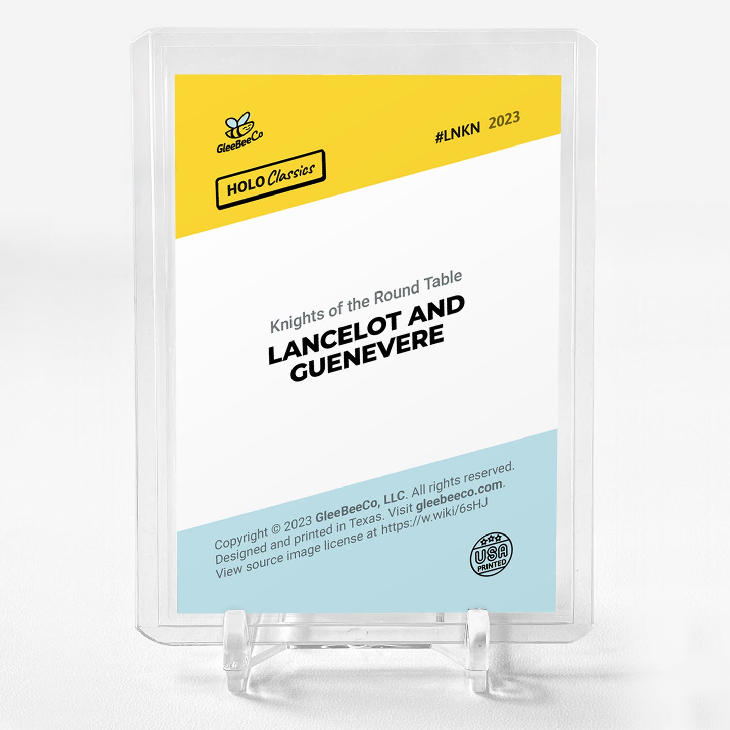 LANCELOT AND GUENEVERE Card 2023 GleeBeeCo Knights of the Round Table Holo #LNKN