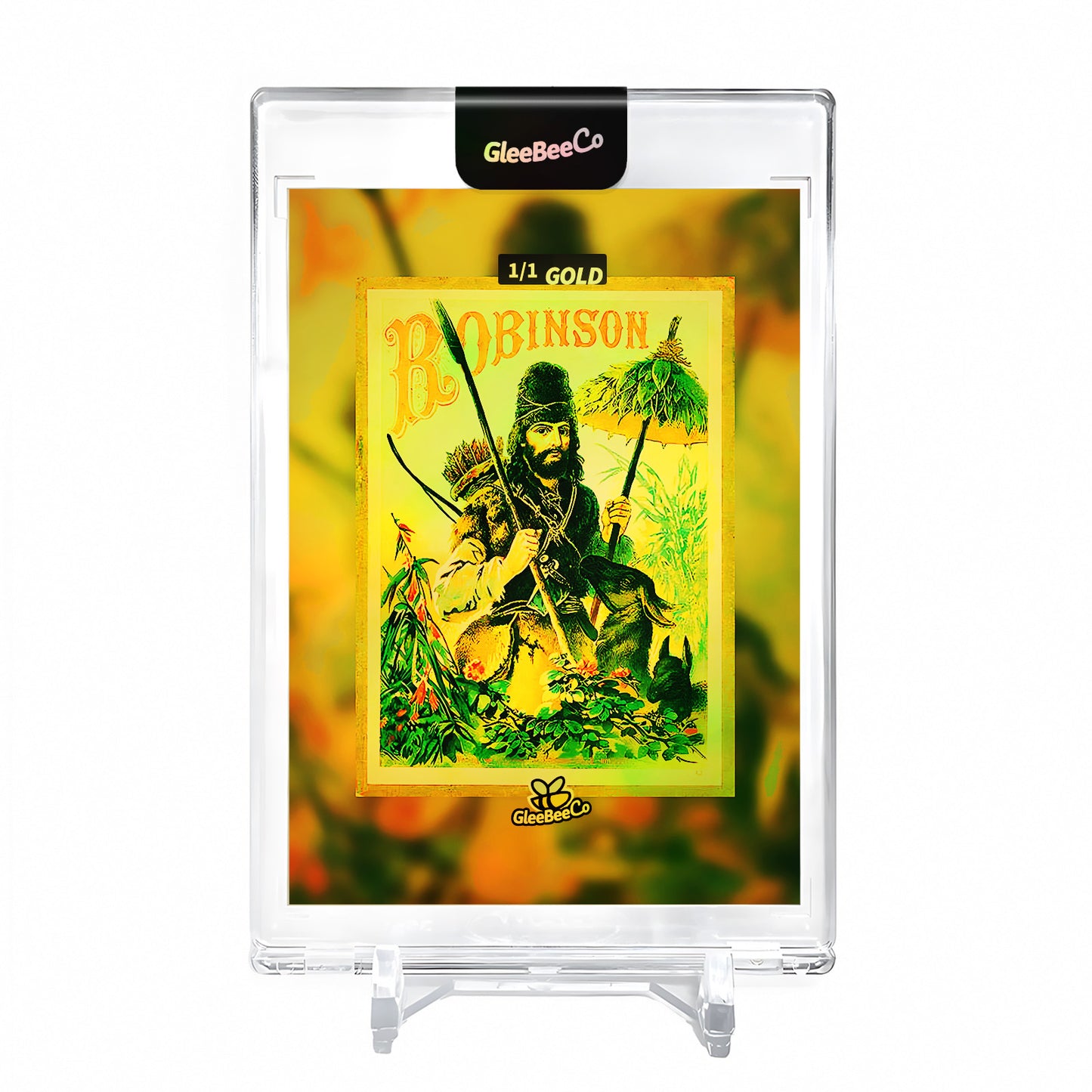 ROBINSON CRUSOE Holographic Card 2023 GleeBeeCo Holo Classics #R8F9 *GOLD* 1/1