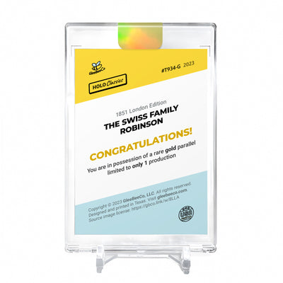 THE SWISS FAMILY ROBINSON Holo GOLD Card 2023 GleeBeeCo #T934-G 1/1