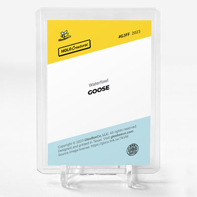 GOOSE Waterfowl Cartoon Card 2023 GleeBeeCo Holographic #G3FF