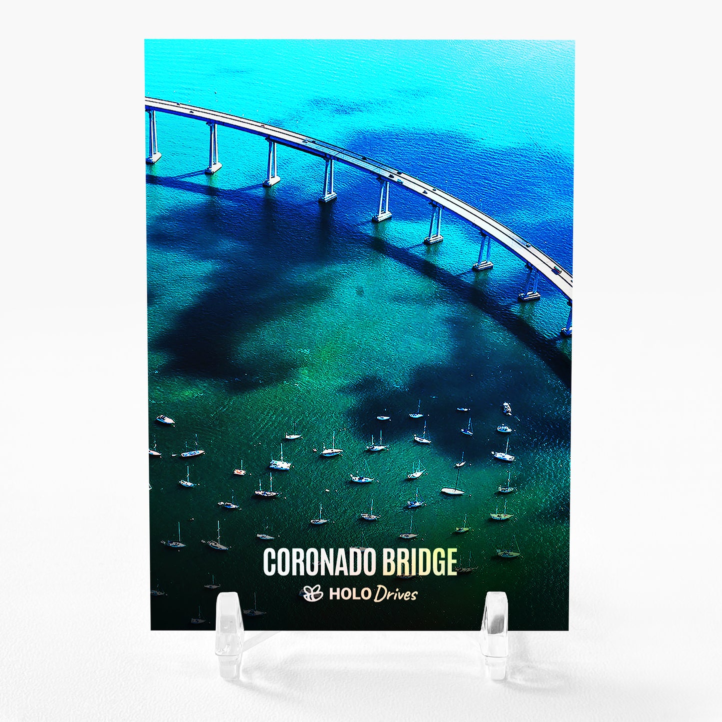 CORONADO BRIDGE San Diego Bay Card 2023 GleeBeeCo Holo Drives #C2BF