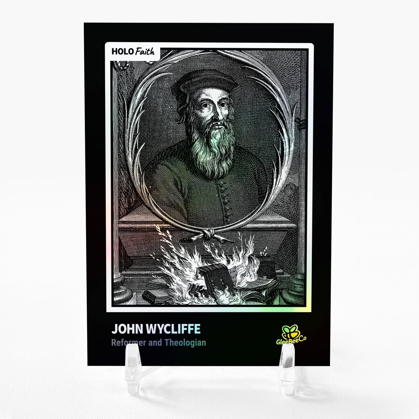 JOHN WYCLIFFE Holographic Art Card Holo Faith 2023 GleeBeeCo #J9CC