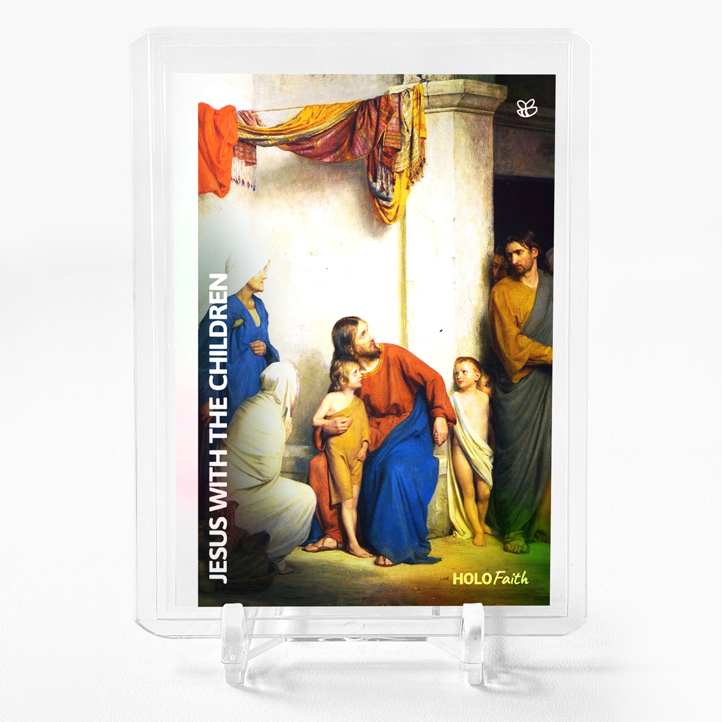 JESUS WITH THE CHILDREN Holographic Card 2023 GleeBeeCo Holo Faith #JSCR
