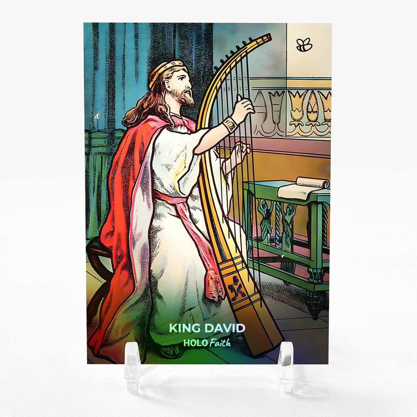 KING DAVID Joy Over Forgiveness Bible Art Card 2023 GleeBeeCo Holographic #KNJY
