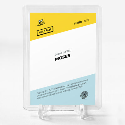 MOSES ELECTS SEVENTY ELDERS Moses Card 2023 GleeBeeCo Holo Faith #M8D8 STUNNING