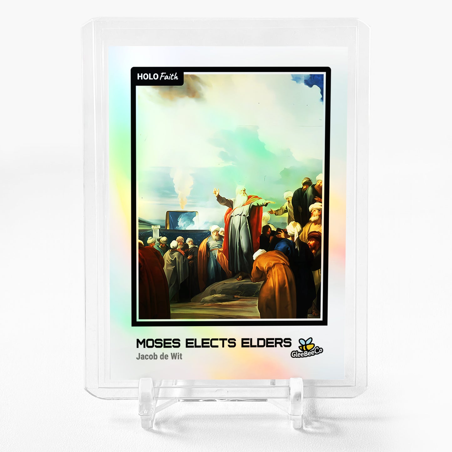 MOSES ELECTS SEVENTY ELDERS Moses Card 2023 GleeBeeCo Holo Faith #M8D8 STUNNING