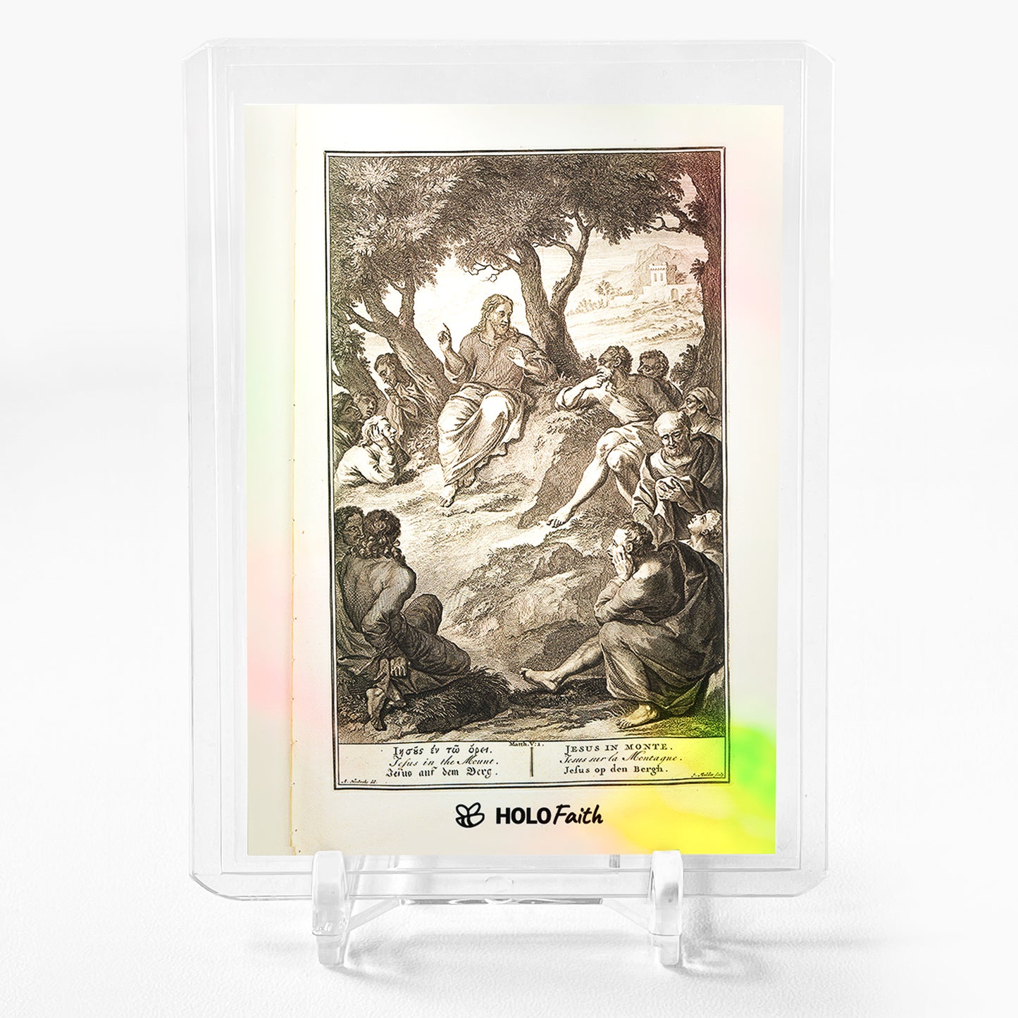 SERMON ON THE MOUNT 1798 Illustration Art Card Holo Faith (Jesus) 2023 GBC #SR17