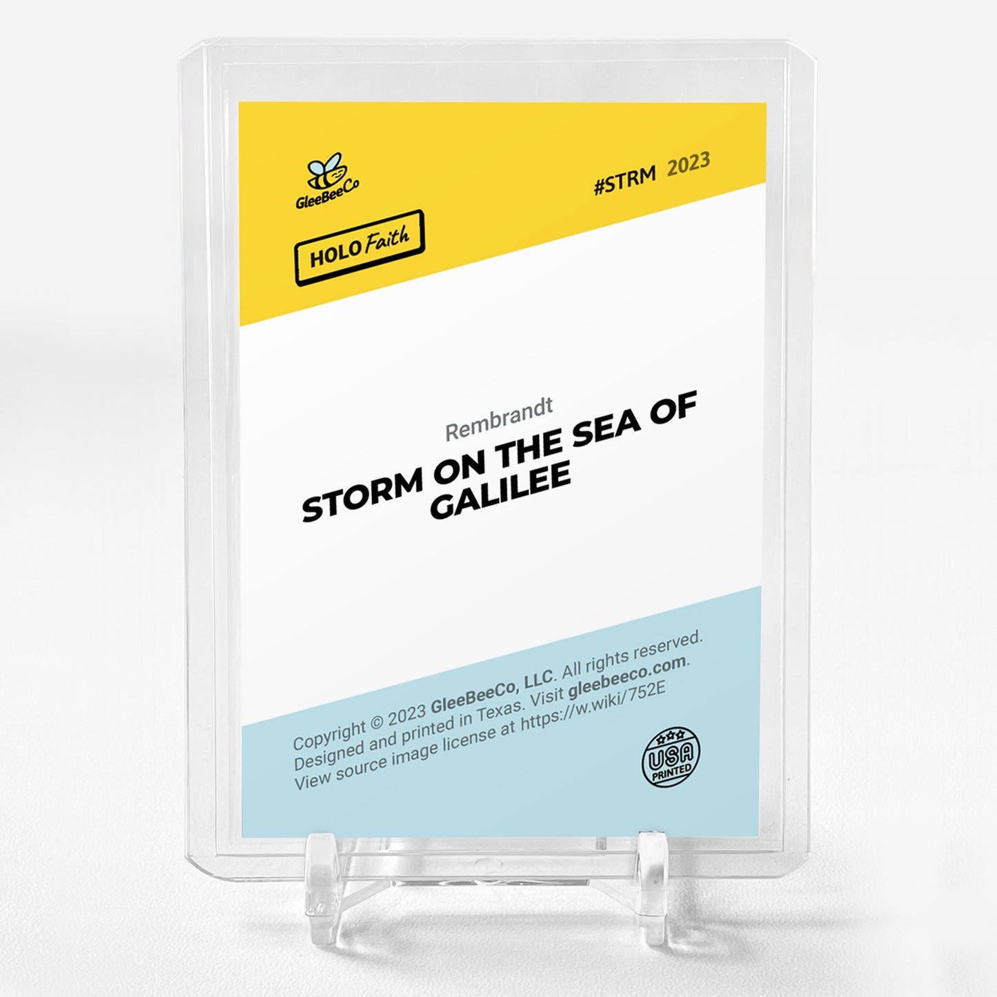STORM ON THE SEA OF GALILEE Holographic Art Card 2023 GleeBeeCo Holo Faith #STRM
