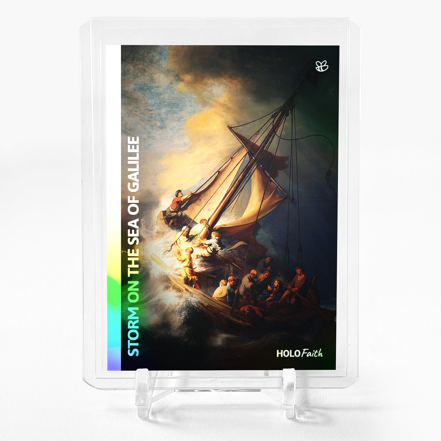 STORM ON THE SEA OF GALILEE Holographic Art Card 2023 GleeBeeCo Holo Faith #STRM