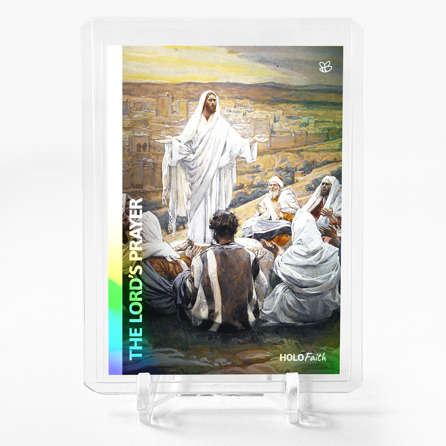 THE LORD'S PRAYER Holographic Card 2023 GleeBeeCo Holo Faith (Jesus) #THJM