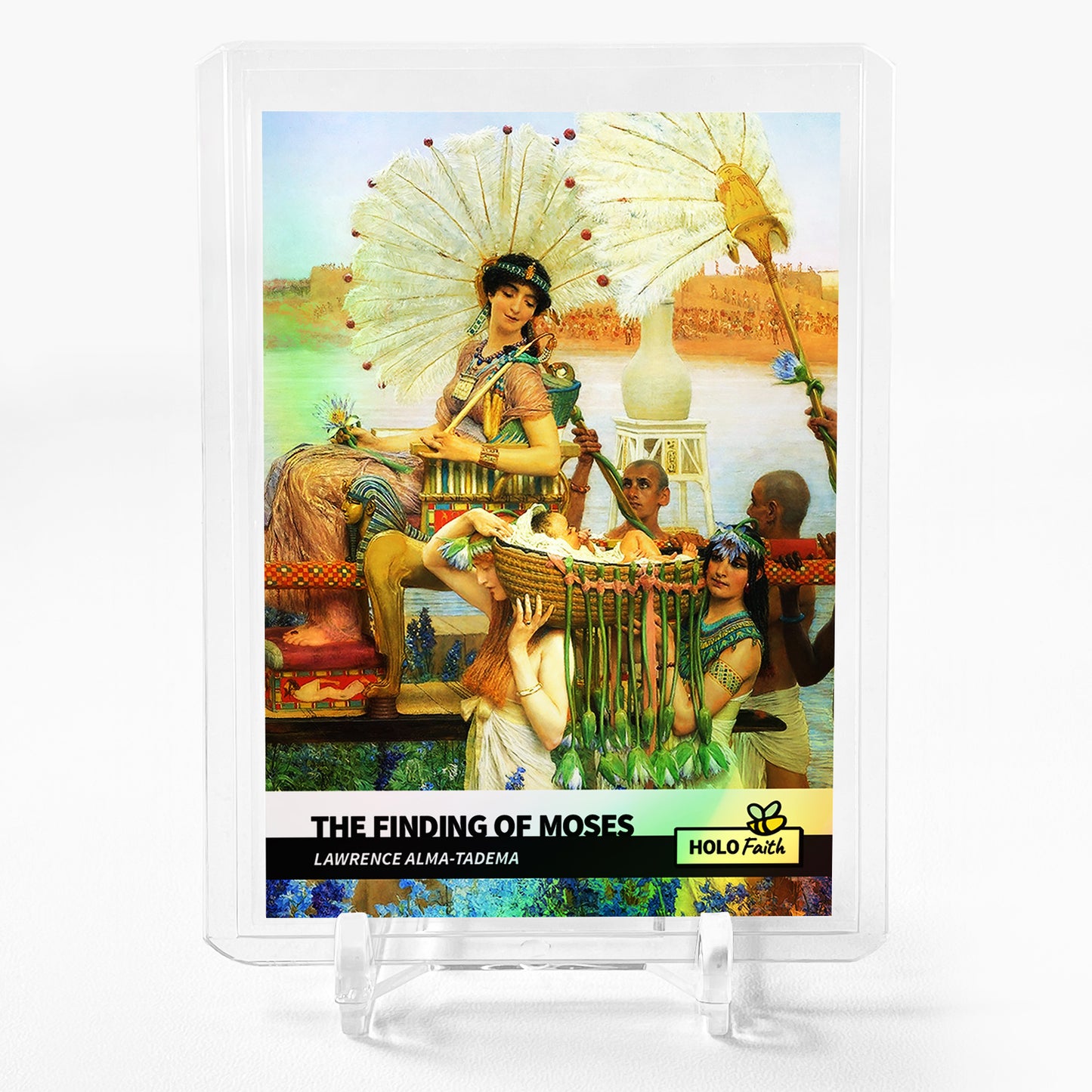 THE FINDING OF MOSES Lawrence Alma-Tadema Card 2023 GleeBeeCo Holo Faith #THLW