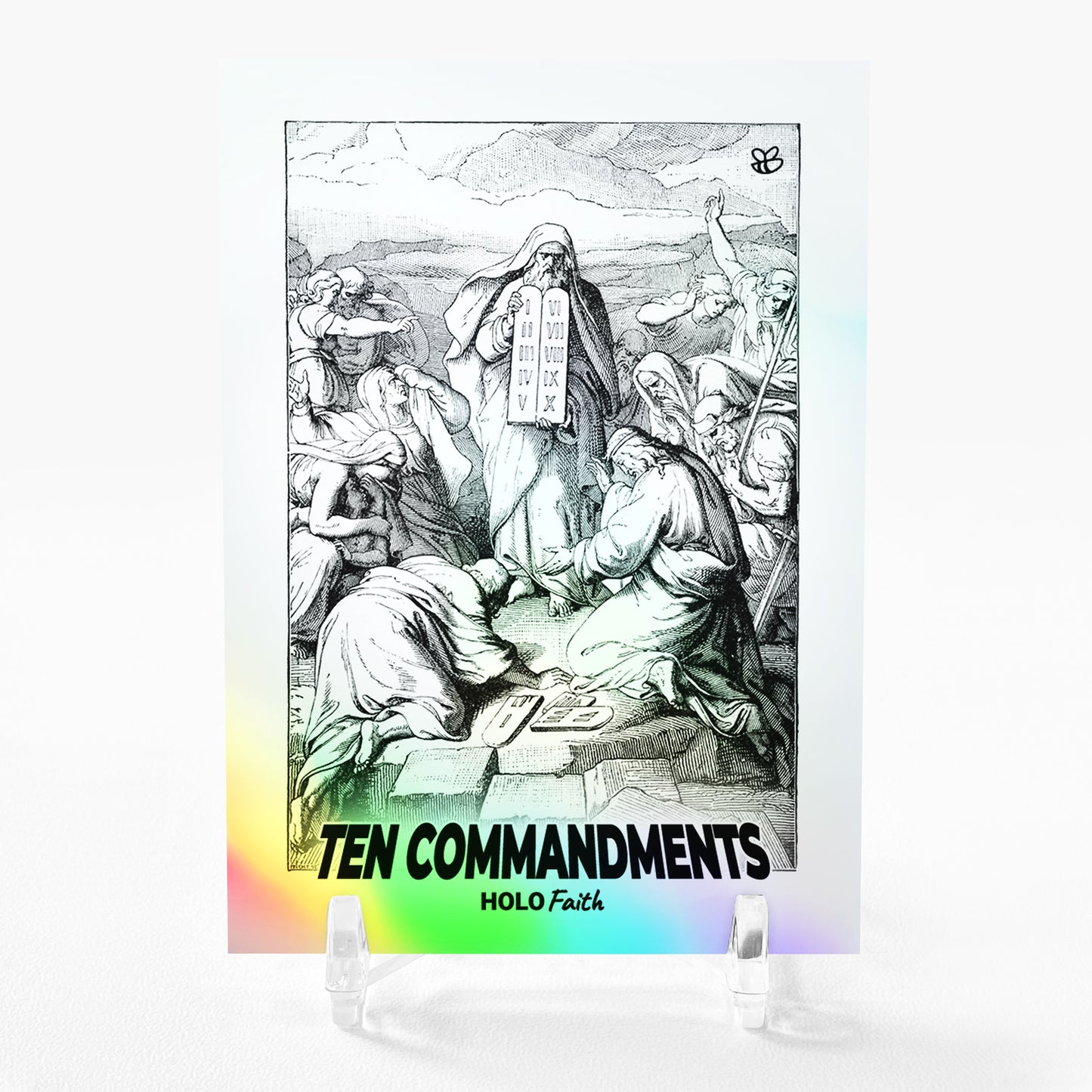 TEN COMMANDMENTS Art Card Holo Faith 2023 GleeBeeCo Moses #TNMS BEAUTIFUL