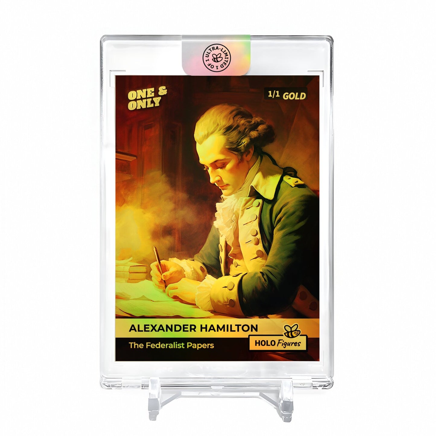 ALEXANDER HAMILTON Holo GOLD Card 2023 GleeBeeCo #AHTF-G 1/1