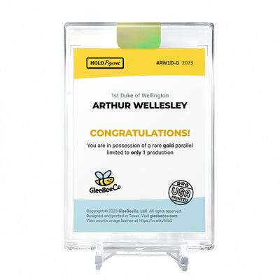 ARTHUR WELLESLEY Holo GOLD Card 2023 GleeBeeCo #AW1D-G 1/1