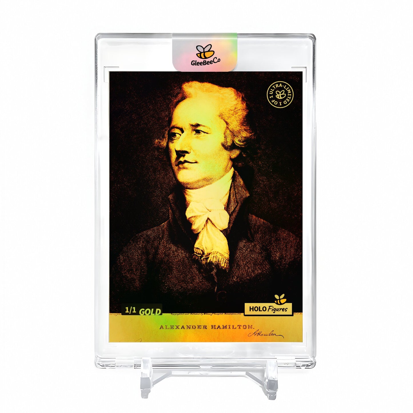 ALEXANDER HAMILTON Holo GOLD Card 2023 GleeBeeCo #AXAB-G 1/1