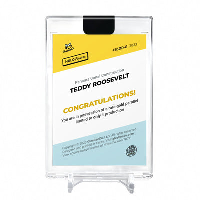 TEDDY ROOSEVELT Holo GOLD Card 2023 GleeBeeCo #B6DD-G 1/1