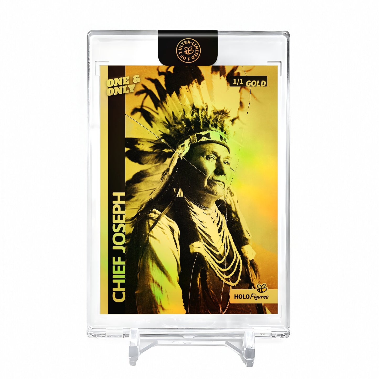 CHIEF JOSEPH Late 19th Century Card 2023 GleeBeeCo #CHLT-G Encased Holo GOLD 1/1