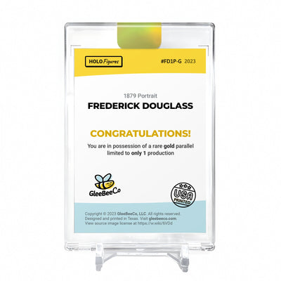 FREDERICK DOUGLASS Photo Card Holo Figures #FD1P **RARE** *GOLD* Encased 1/1