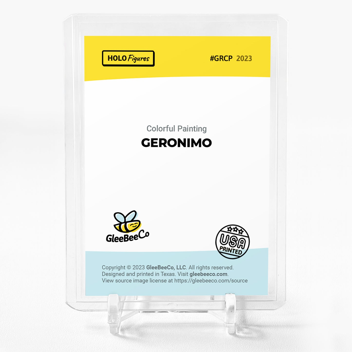 GERONIMO Colorful Painting Art Card #GRCP