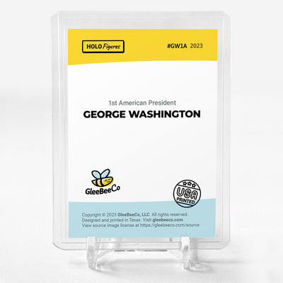 GEORGE WASHINGTON Art Card 2023 GleeBeeCo Holo Figures #GW1A - Wonderful!