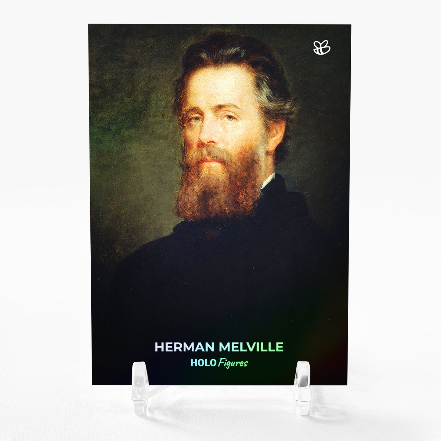 HERMAN MELVILLE Art Trading Card 2023 GleeBeeCo Holo Figures 1870 Portrait #H187