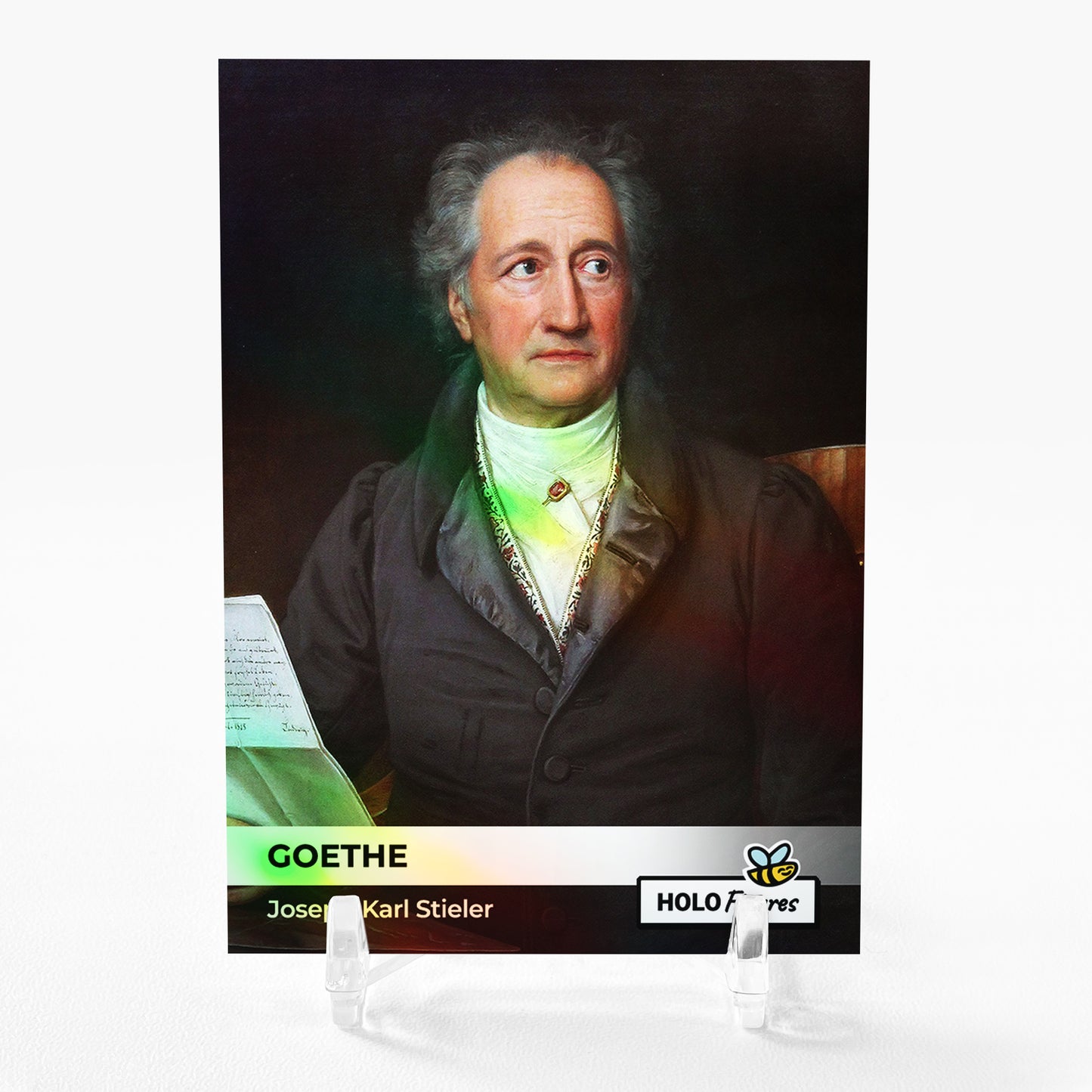JOHANN WOLFGANG VON GOETHE Joseph Karl Stieler Card GleeBeeCo Holo Figures #JHJS