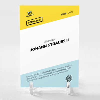 JOHANN STRAUSS II Card 2023 GleeBeeCo Holo Figures Silhouette #JHSL