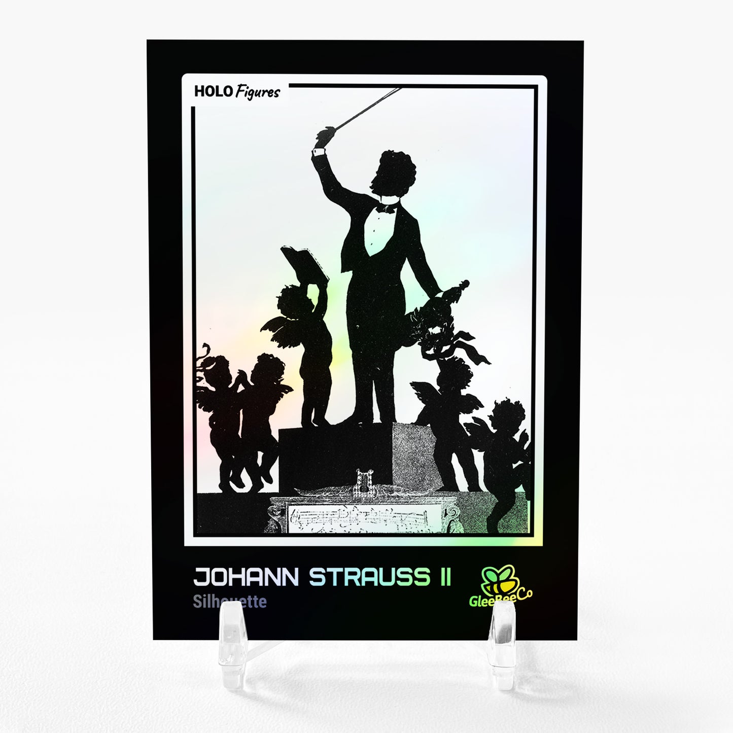 JOHANN STRAUSS II Card 2023 GleeBeeCo Holo Figures Silhouette #JHSL