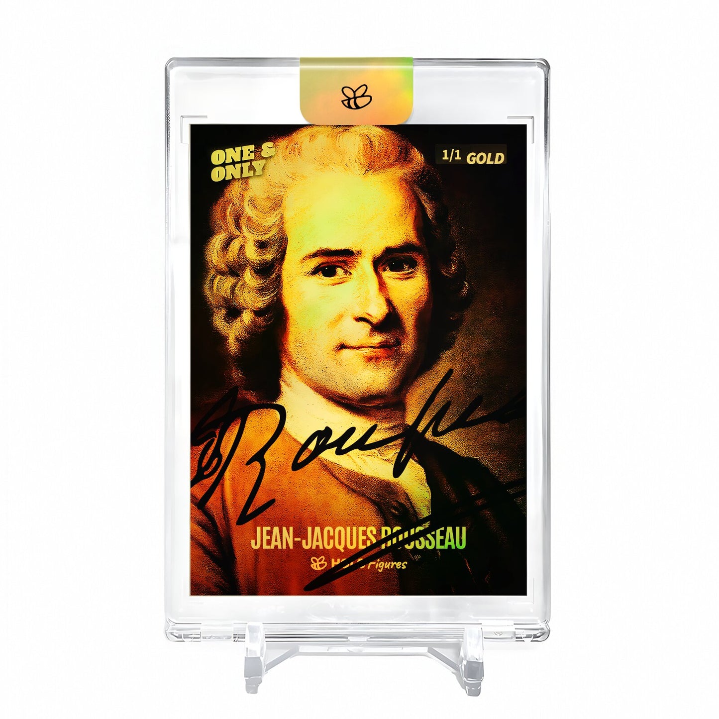 JEAN-JACQUES ROUSSEAU Holo GOLD Card 2023 GleeBeeCo #JNAF-G 1/1