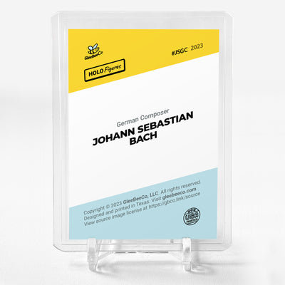JOHANN SEBASTIAN BACH Art Holographic Card 2023 GleeBeeCo Holo Figures #JSGC