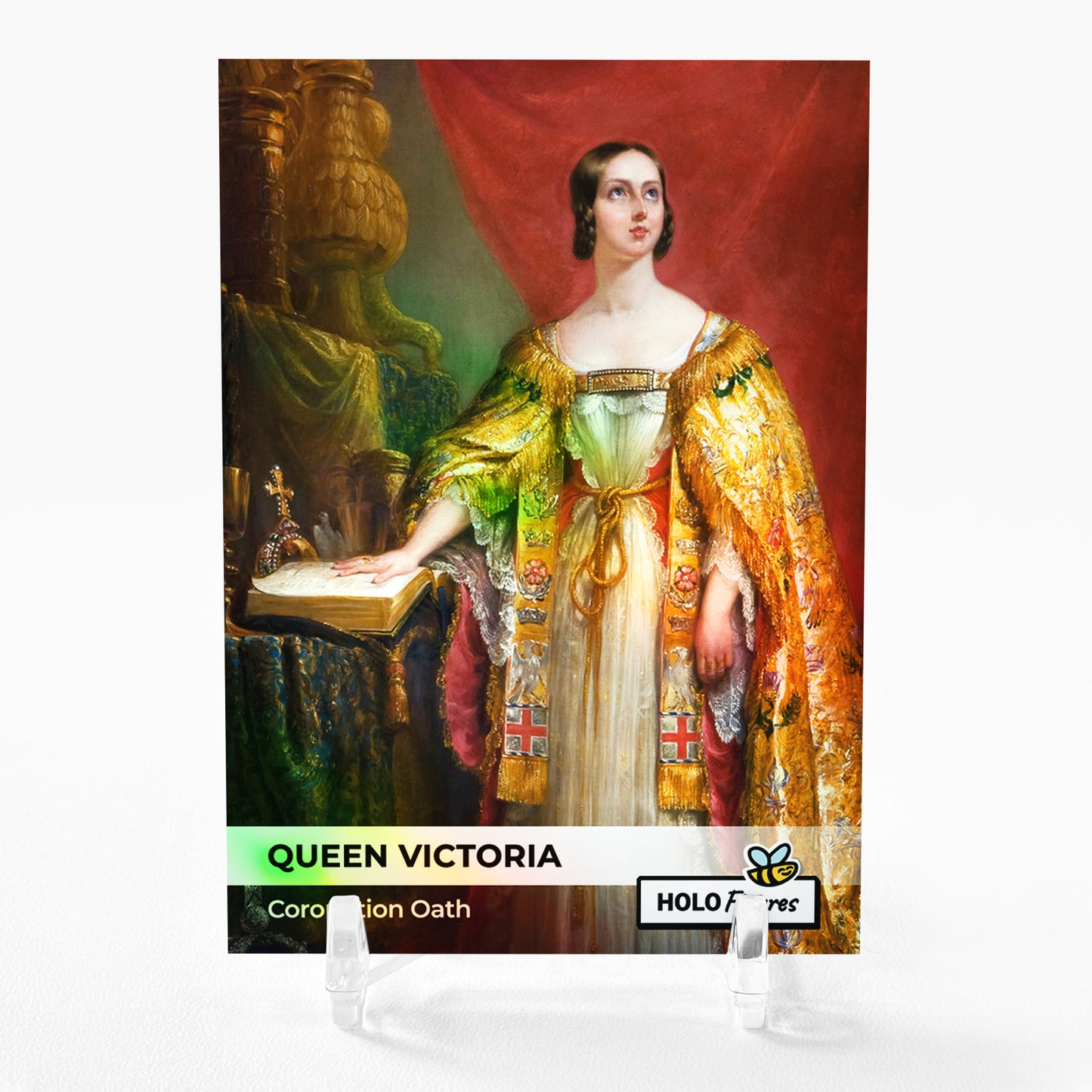 QUEEN VICTORIA Coronation Oath Card 2023 GleeBeeCo Holo Figures #QVNR