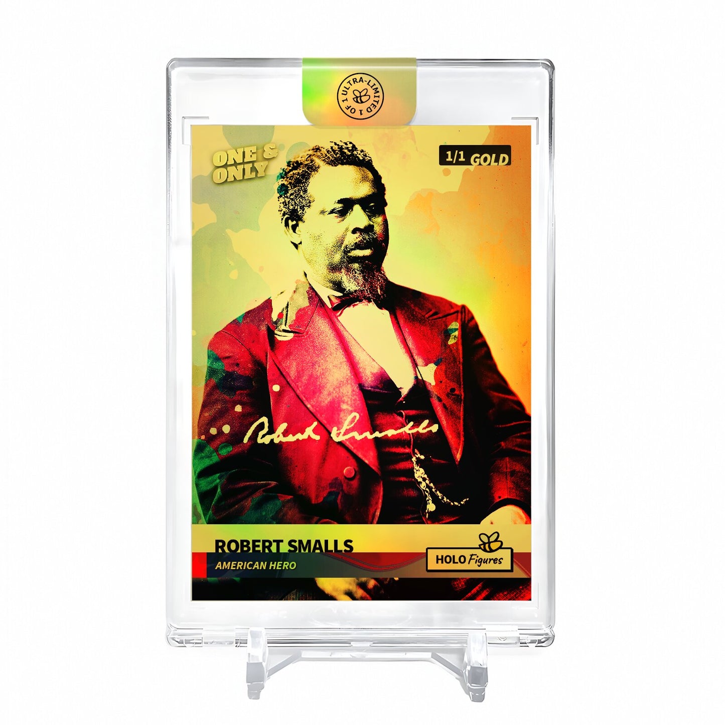 ROBERT SMALLS American Hero Card 2023 GleeBeeCo #RBAR-G Encased Holo GOLD 1/1