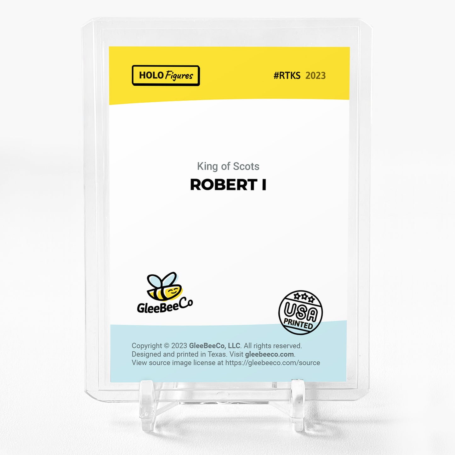 ROBERT THE BRUCE Art Holographic Card 2023 GleeBeeCo Holo Figures #RTKS