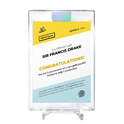 SMILING DRAKE Holographic Art Card 2023 GleeBeeCo Holo Figures #SMD8 *GOLD* 1/1