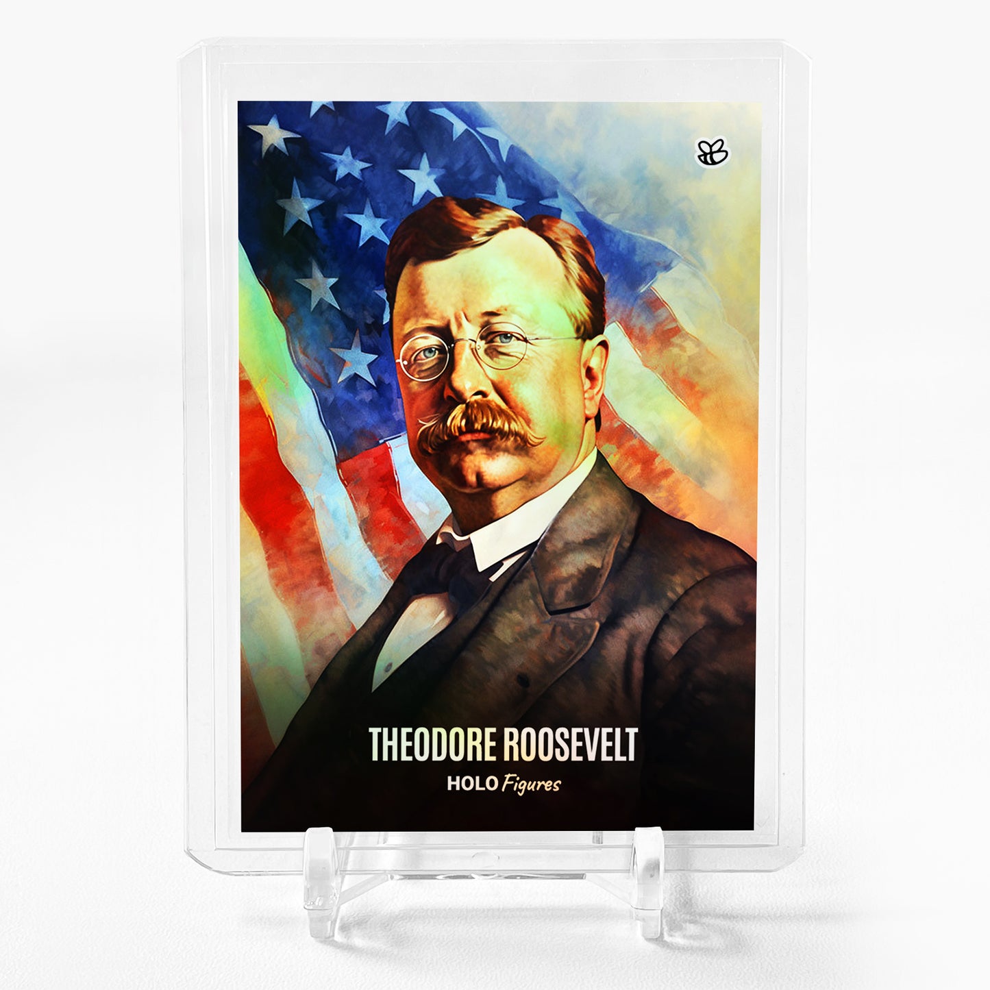 THEODORE ROOSEVELT American Hero Card 2023 GleeBeeCo Holo Figures #TF3A
