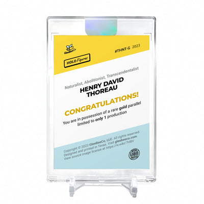 THOREAU Holo GOLD Card 2023 GleeBeeCo #THNT-G 1/1