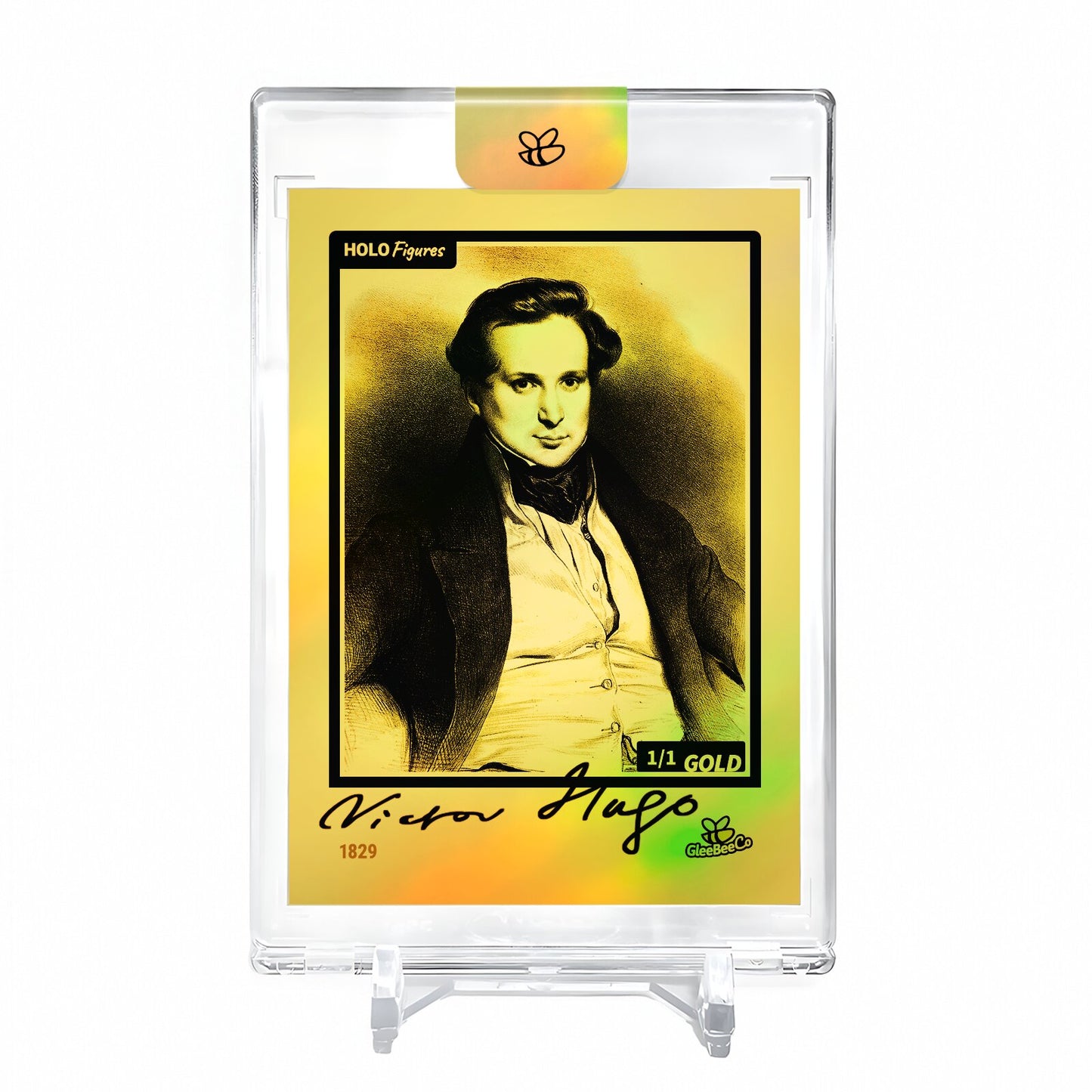VICTOR HUGO Art Trading Card 2023 GleeBeeCo Holo Figures 1829 #VC18 *GOLD* 1/1