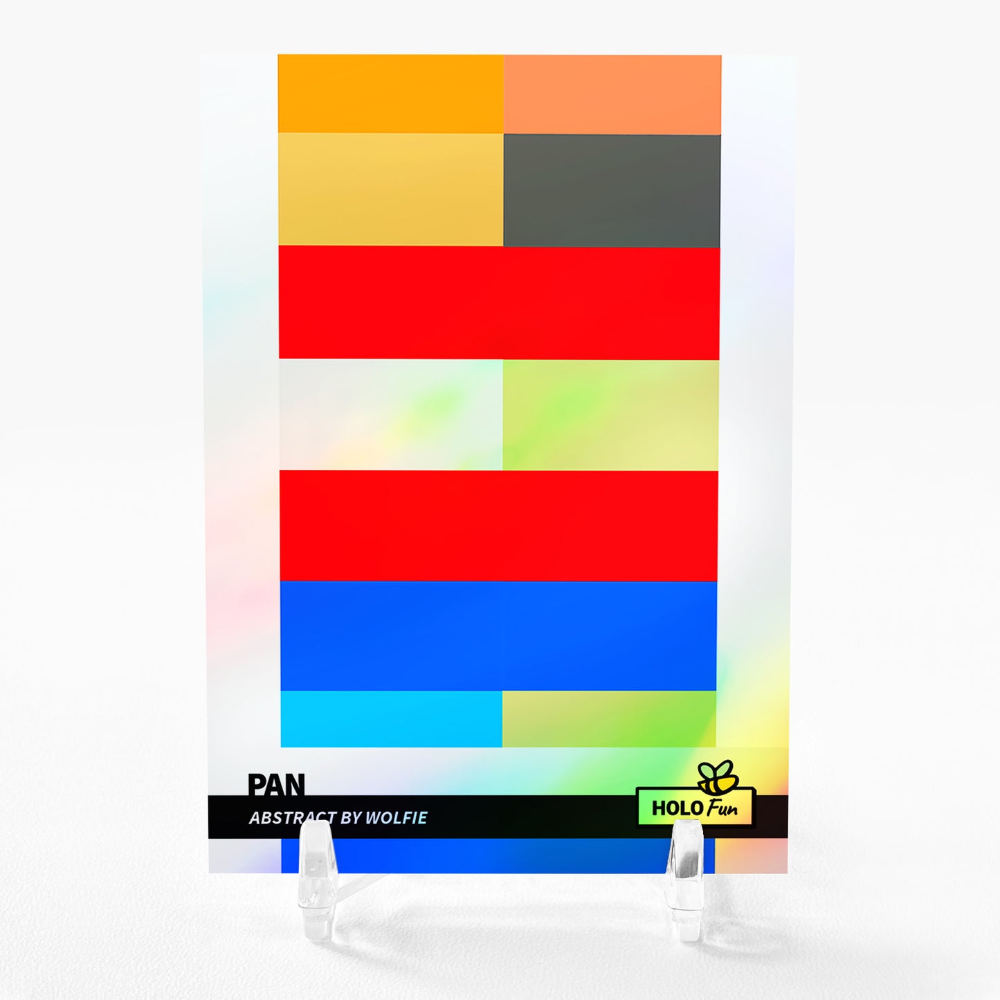 PAN Art Trading Card 2023 GleeBeeCo Abstract by Wolfie Holographic #PNAS