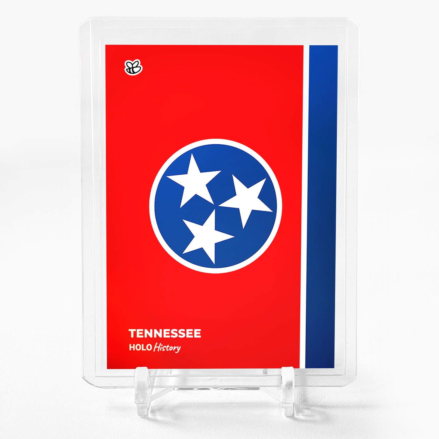FLAG OF TENNESSEE U.S. State Flags Tennessee Flag Card 2023 GleeBeeCo Holo #1247