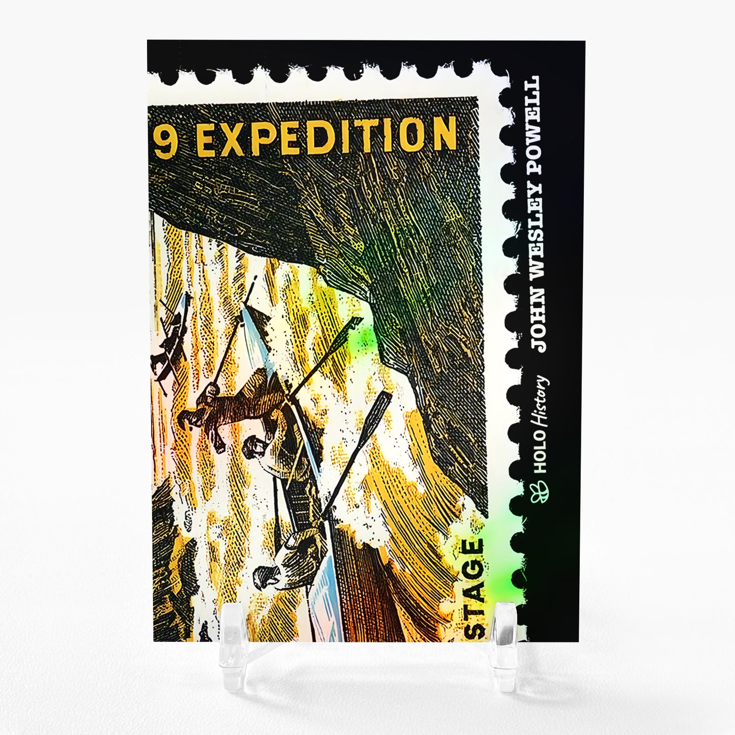 1869 EXPEDITION Art Card Holo History 2023 GleeBeeCo John Wesley Powell #18JB