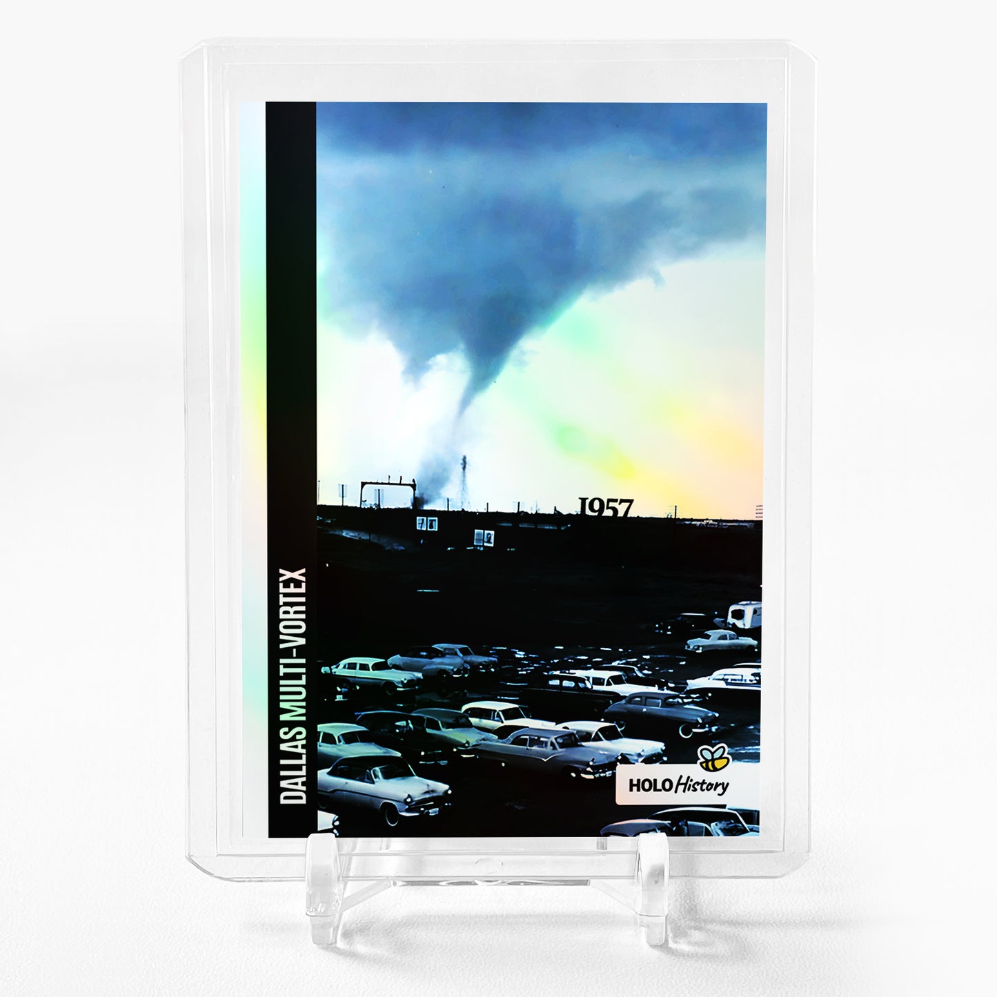 1957 DALLAS MULTI-VORTEX TORNADO Approaching the City Card 2023 GleeBeeCo #19AP
