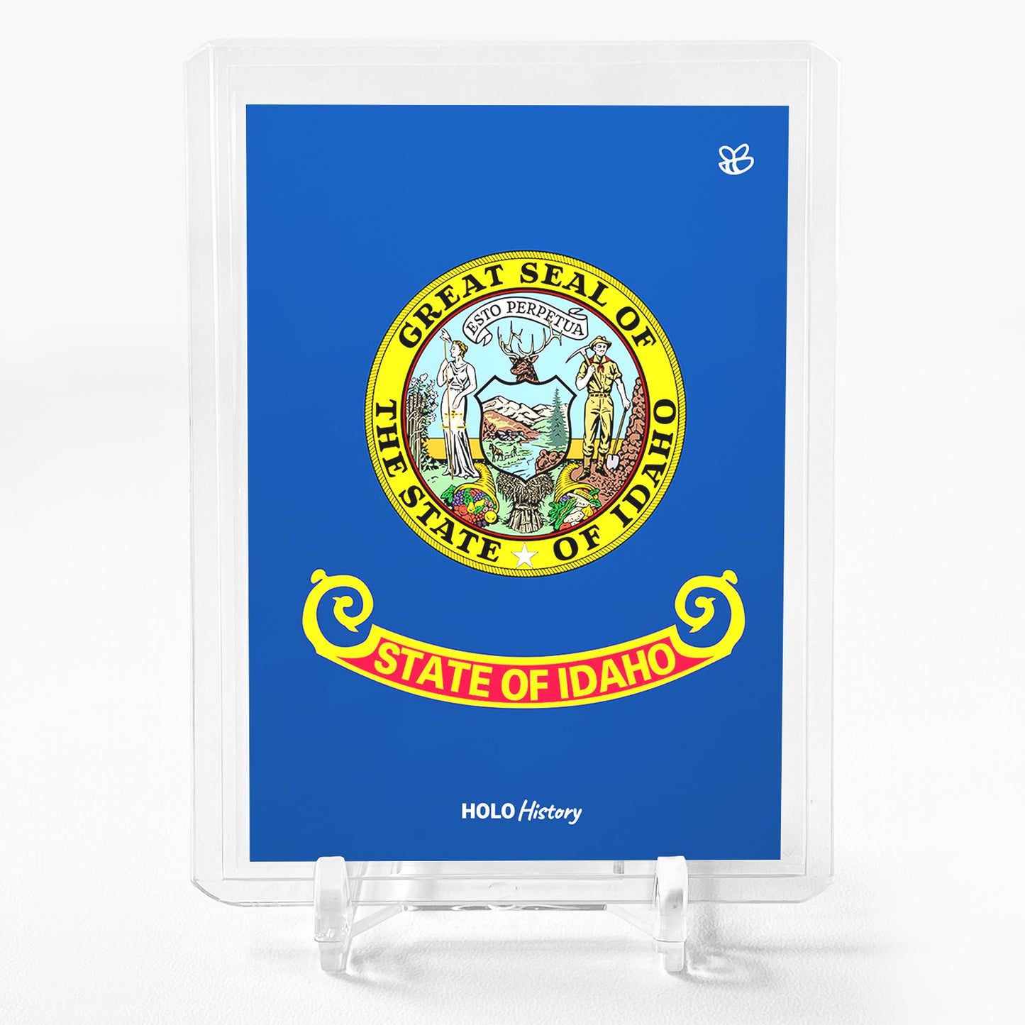 FLAG OF IDAHO Holographic Card 2023 GleeBeeCo Holo History #6522 AWESOME