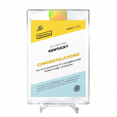 FLAG OF KENTUCKY U.S. State Flags Holo Gold Card 2023 GleeBeeCo #7635-G 1/1
