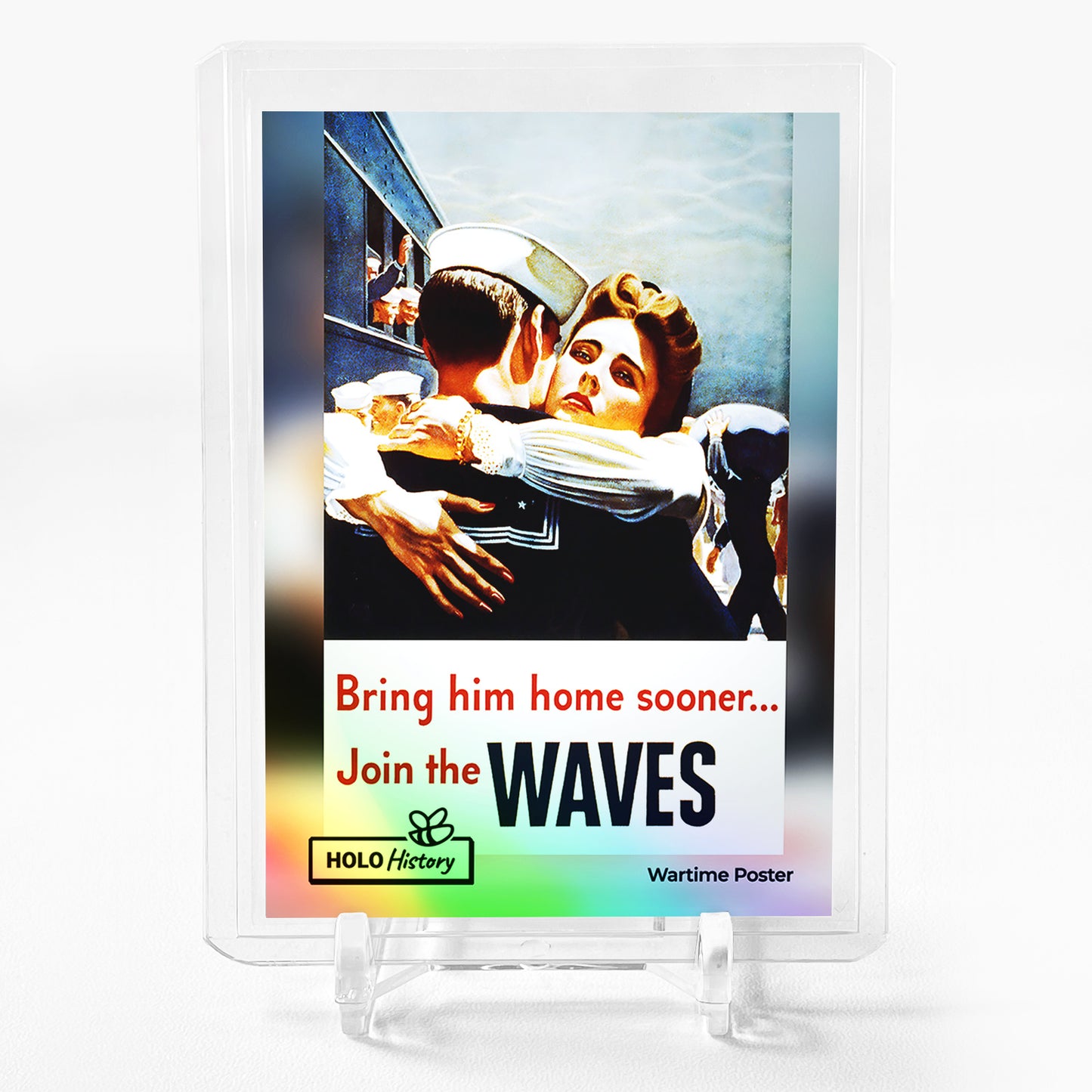 BRING HIM HOME SOONER Join the WAVES World War II Poster Trading Card GBC #BJN8
