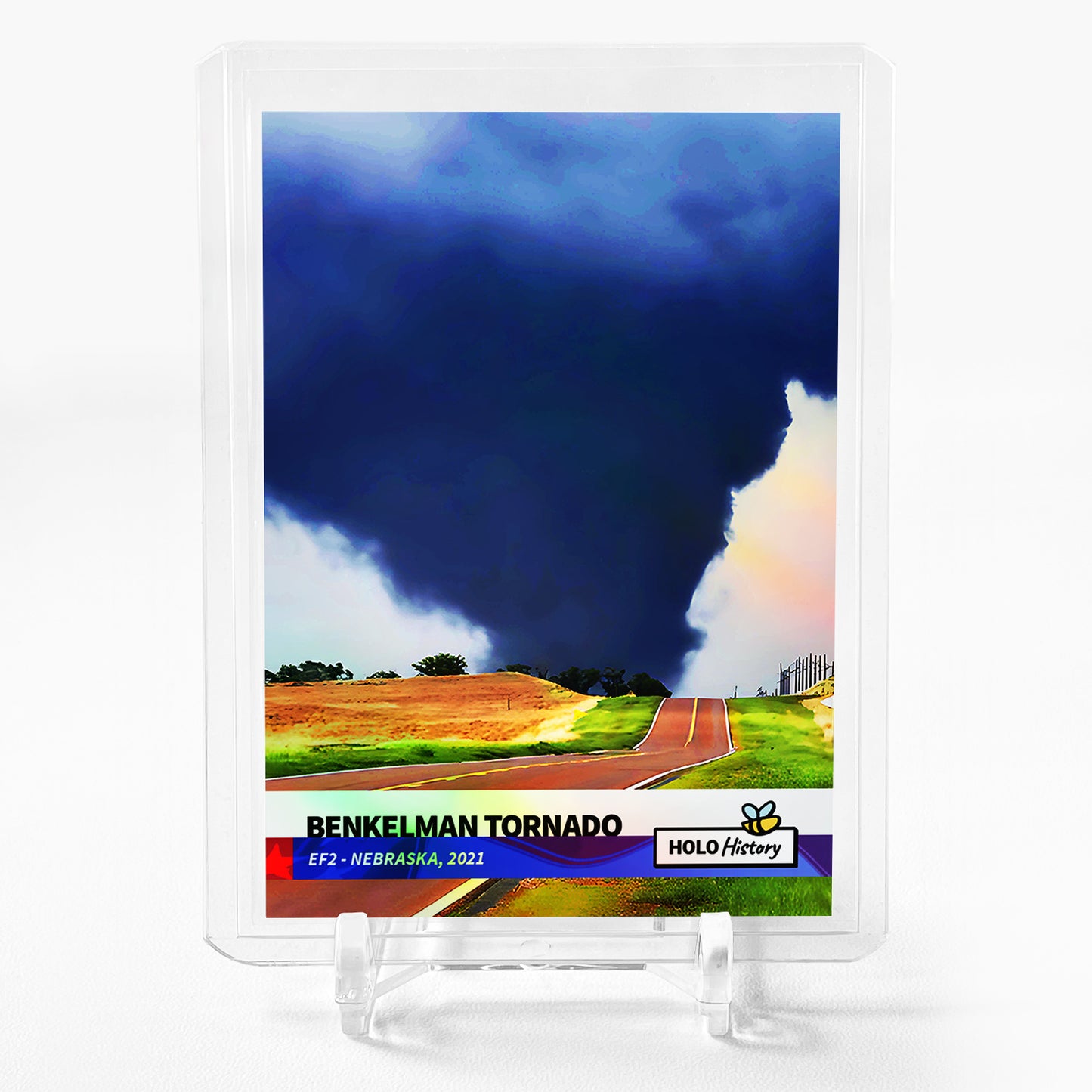 BENKELMAN TORNADO Card 2023 GleeBeeCo Holo History EF2 - Nebraska