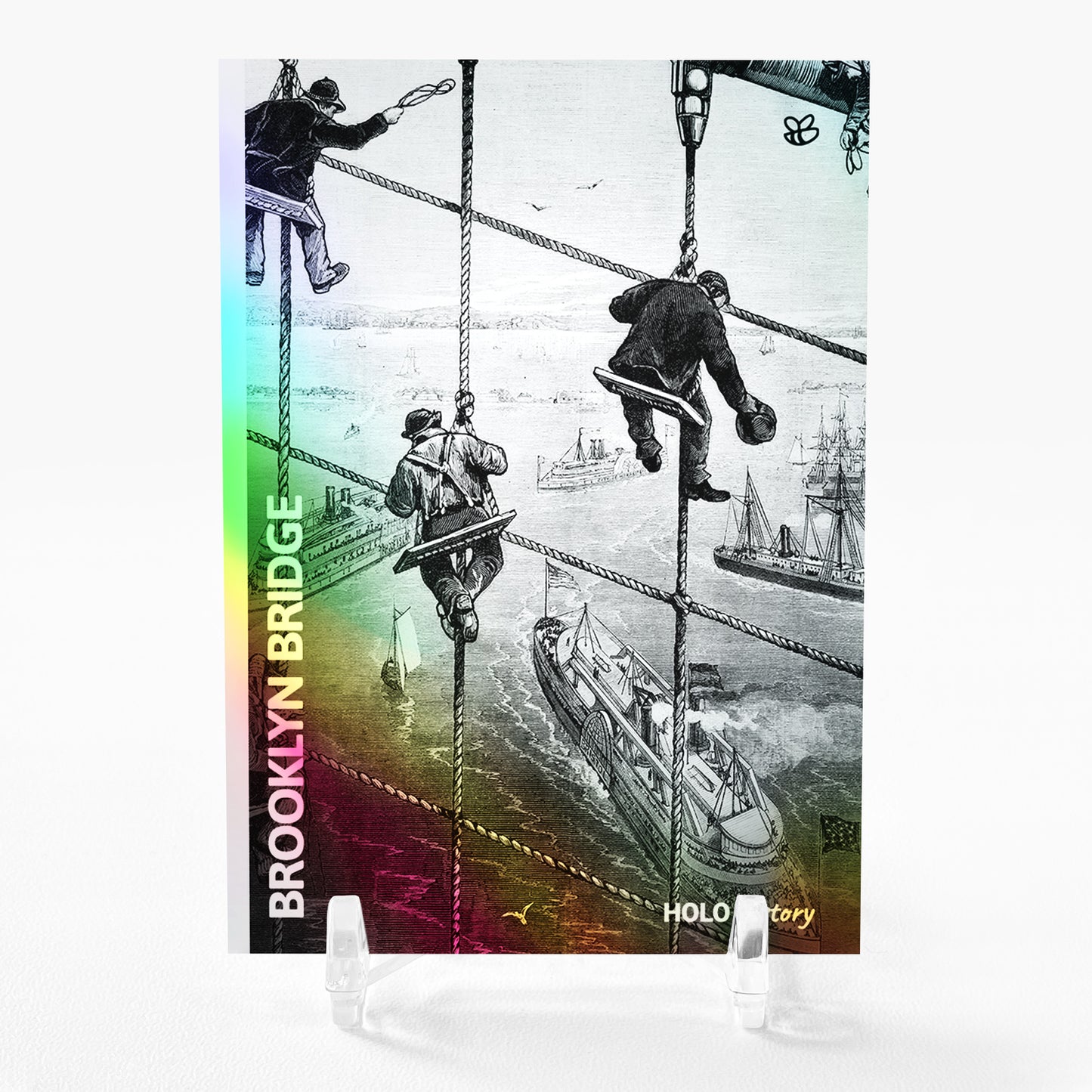 BROOKLYN BRIDGE Card 2023 GleeBeeCo 1883 Construction Holo #BR18 - Wonderful!